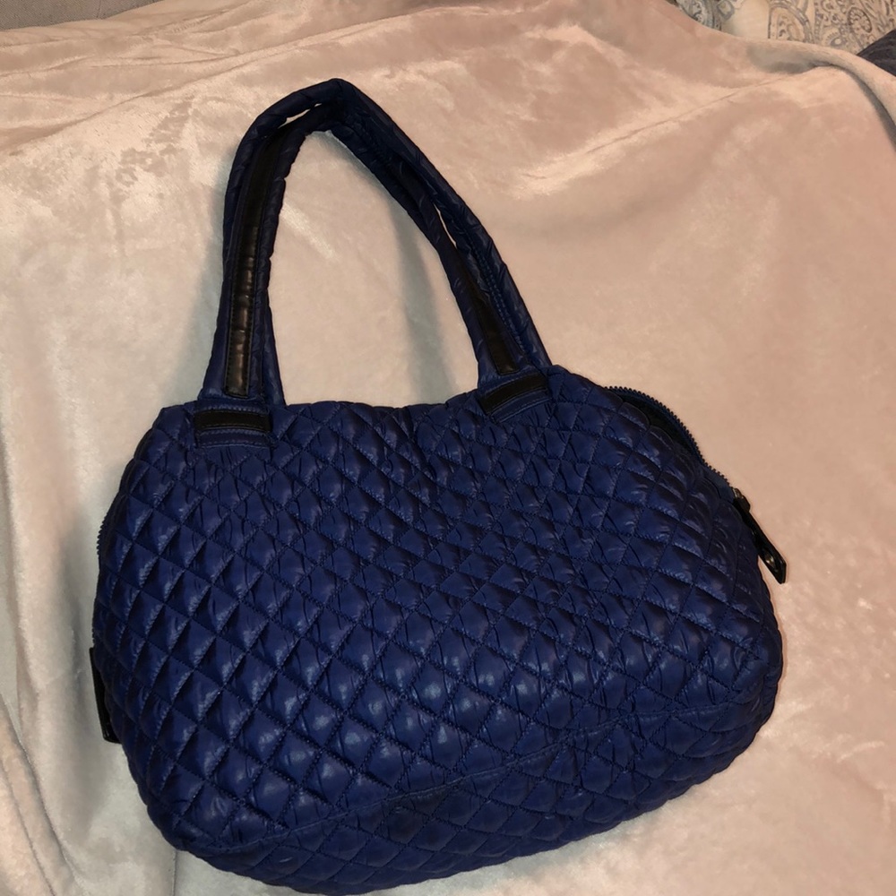 Steve madden navy quilted bag